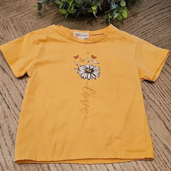 Faith Hope Love Yellow T Shirt Size 7/8 - Picture 8 of 8